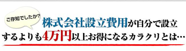 株式会社設立費用